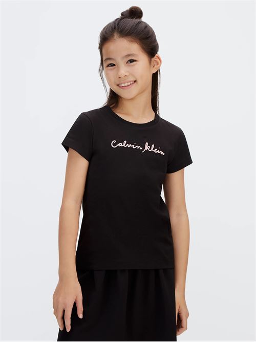 script logo slim ss t-shirt CALVIN KLEIN JEANS | LVCKSJA17GBEH